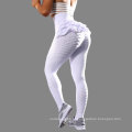 Boas vendas flounces jacquard mulheres suor absorvente calças de ioga cintura alta leggings para fitness